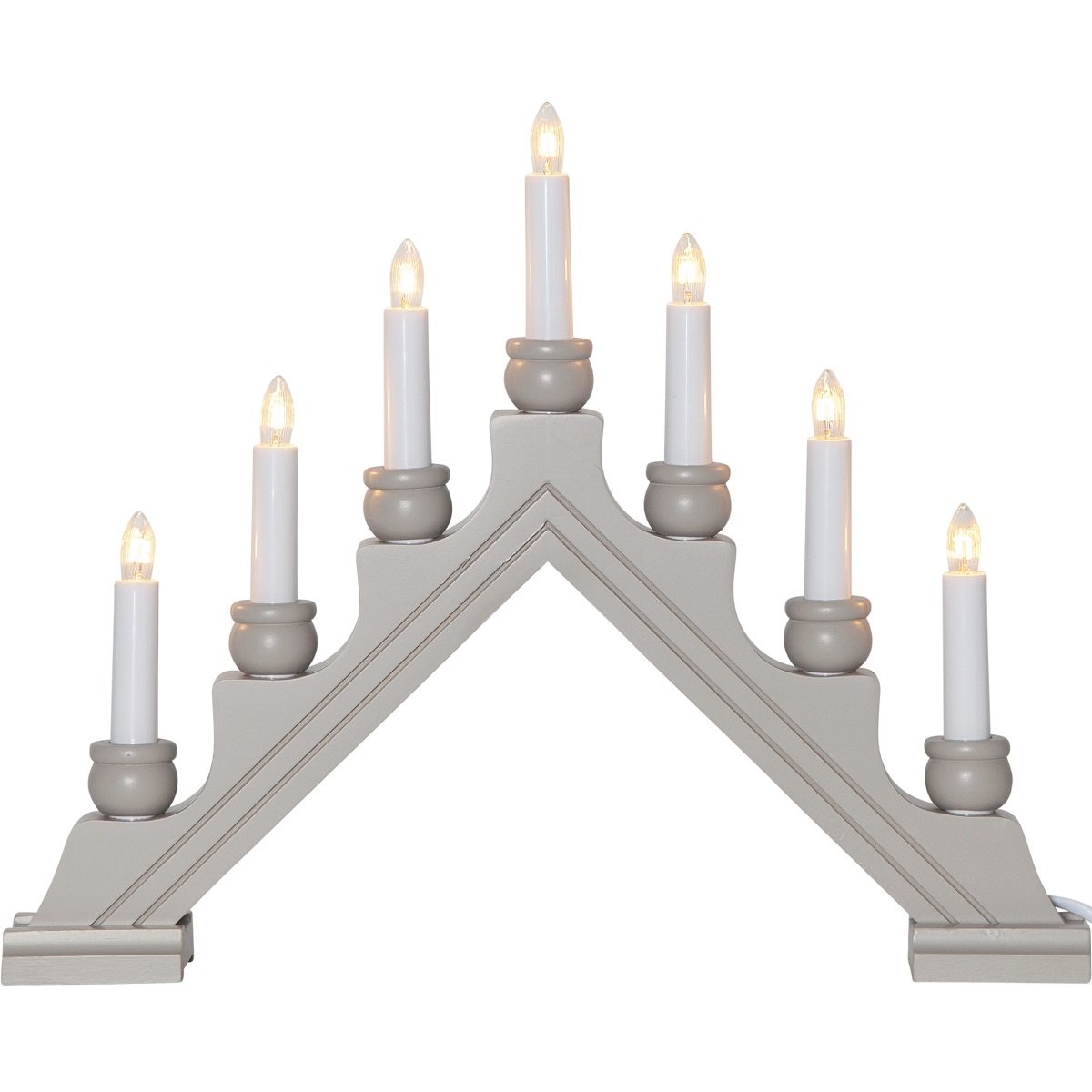 Star Trading Fensterleuchter Karin 7-flammig beige