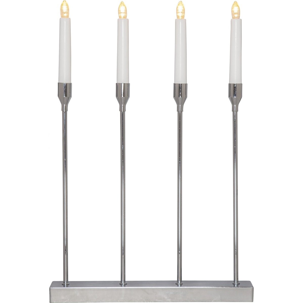 Star Trading Fensterleuchter Lottie 4-flammig chrom