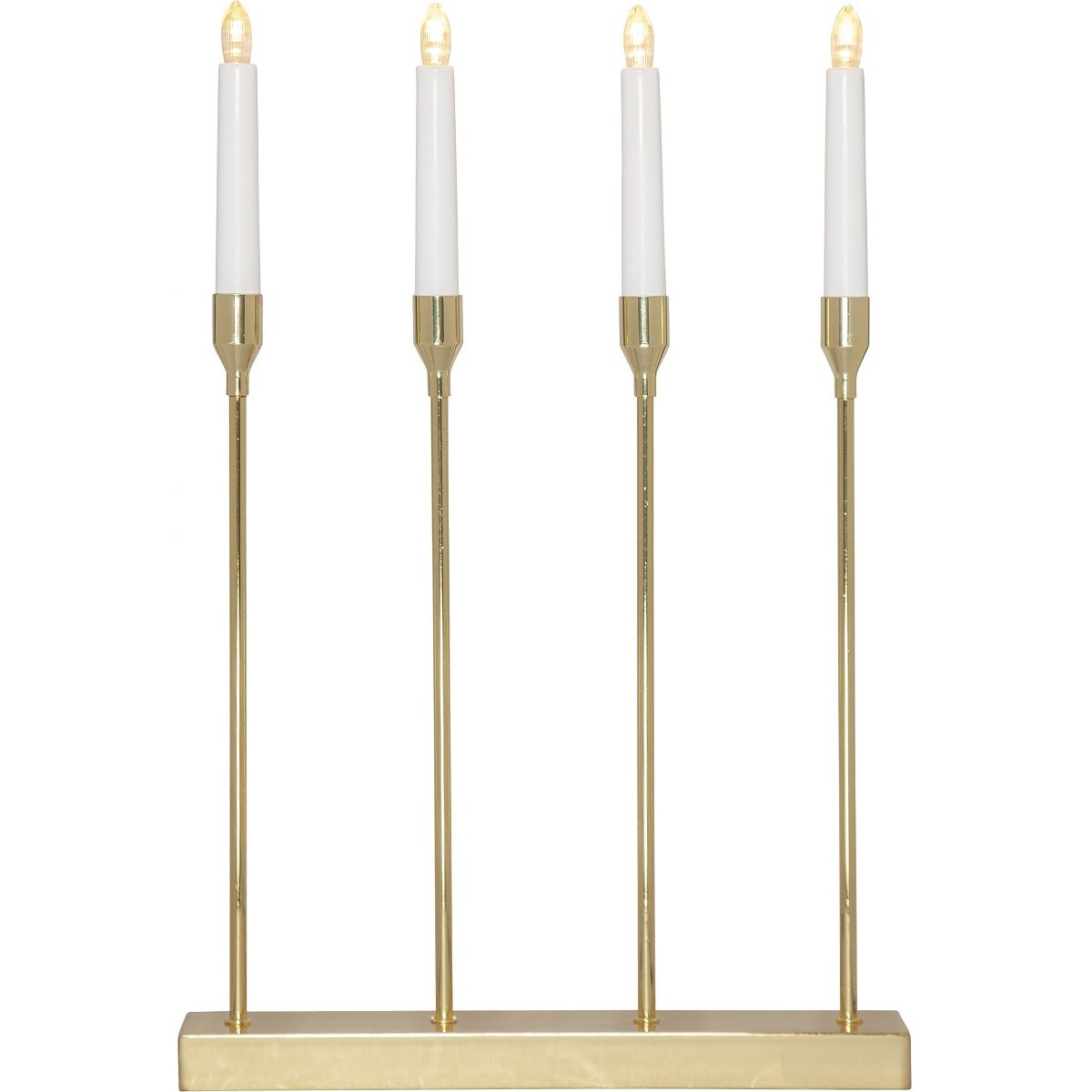 Star Trading Fensterleuchter Lottie 4-flammig messing