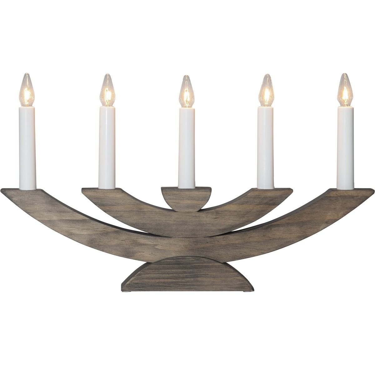 Star Trading Fensterleuchter Navida 220-07 braun 5-flammig