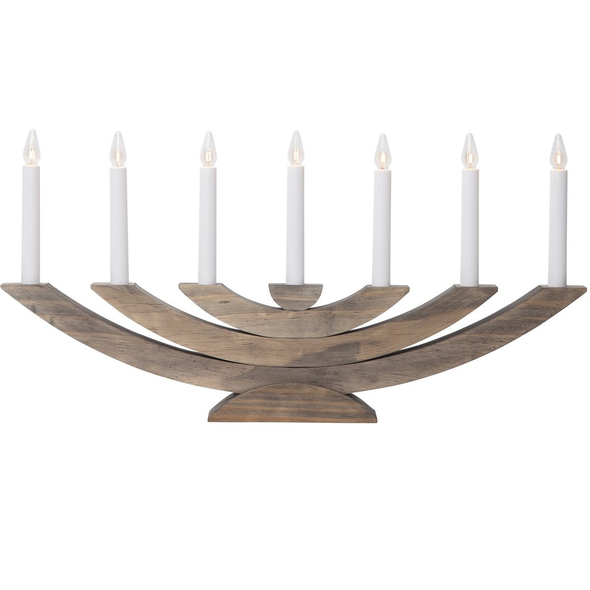 Star Trading Fensterleuchter Navida No. 219-07 7-flammig braun 60x30cm