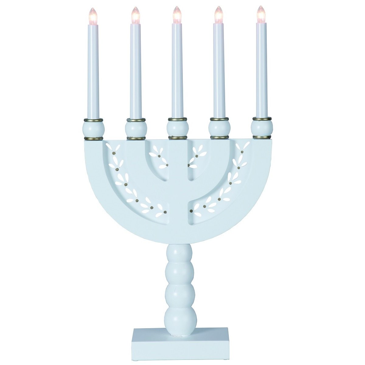Star Trading Fensterleuchter Norberg No. 216-11 5-flammig wei� 32x57cm