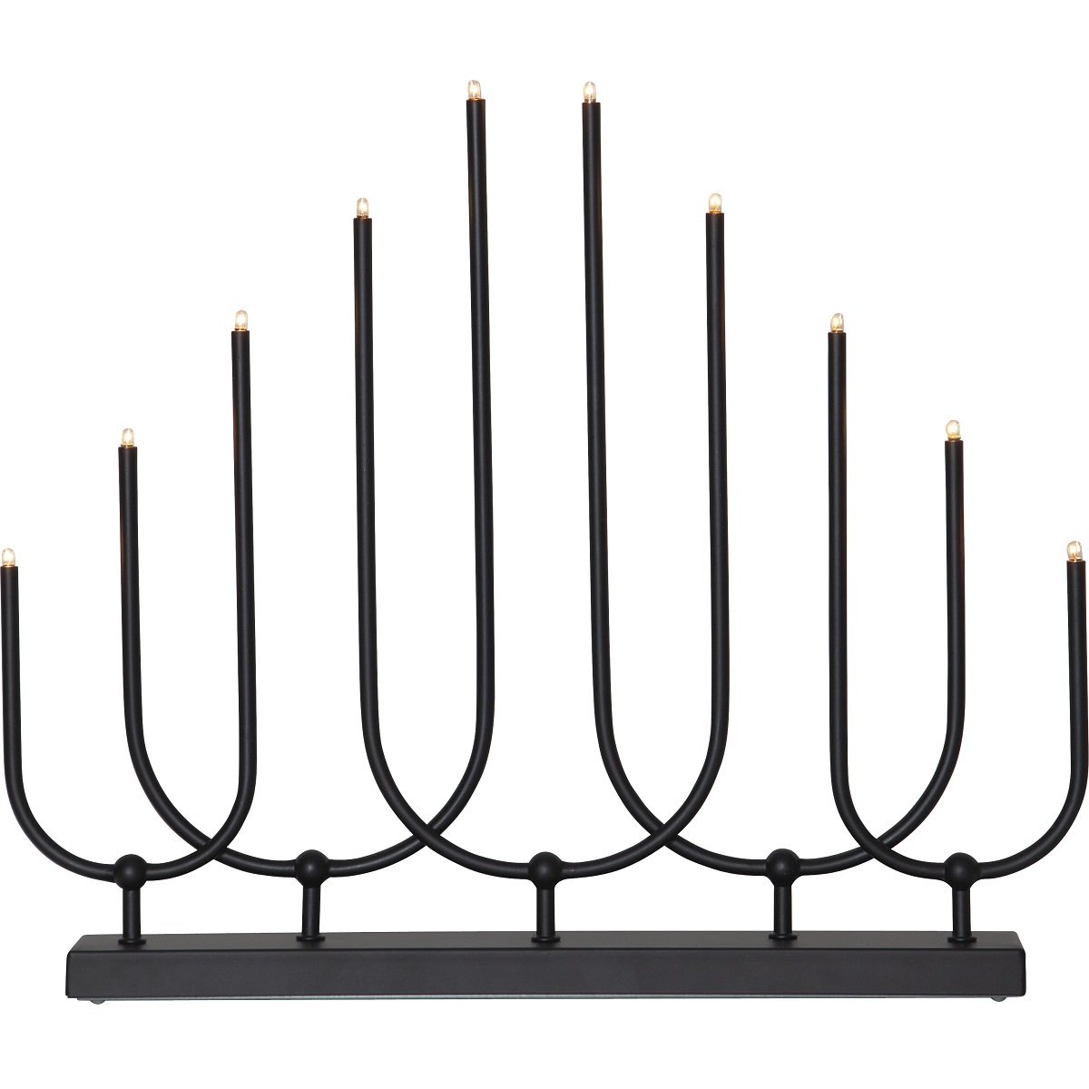 Star Trading Fensterleuchter Novum 138-32 schwarz 10-flammig