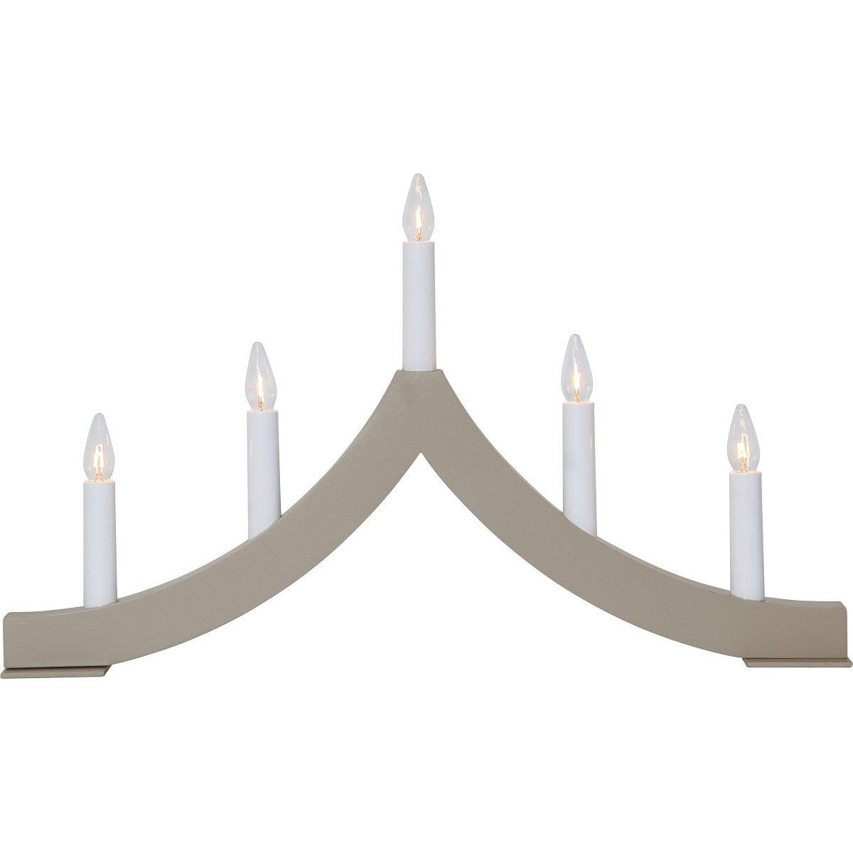 Star Trading Fensterleuchter Pagod 5-flammig beige
