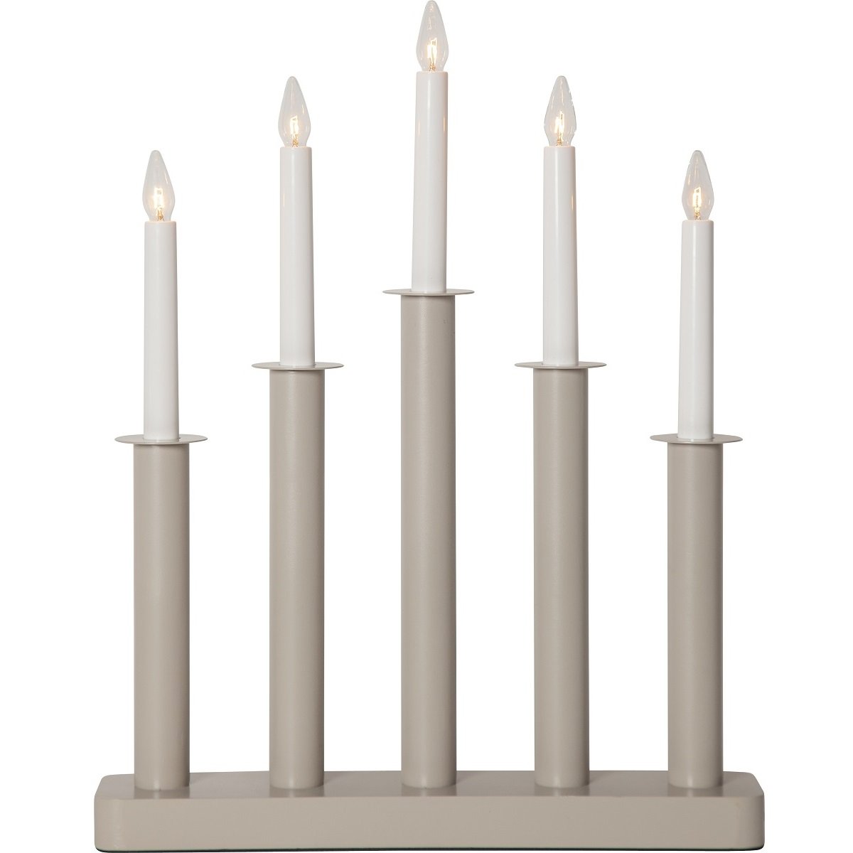 Star Trading Fensterleuchter Plate 5-flammig beige