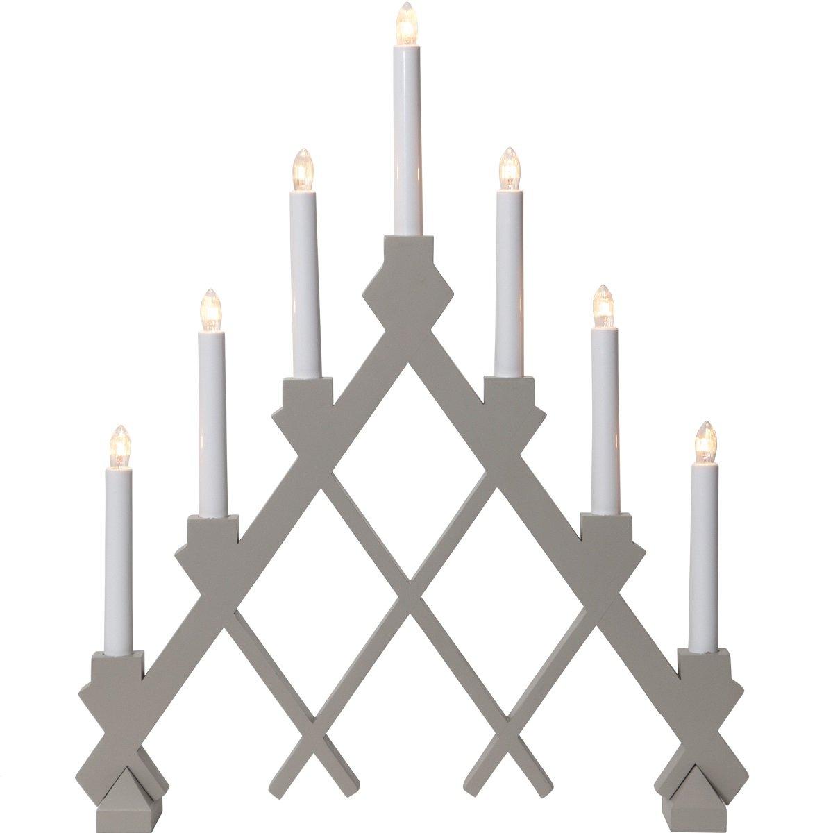 Star Trading Fensterleuchter Rut 7-flammig beige