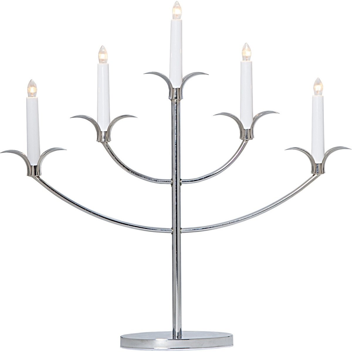 Star Trading Fensterleuchter Tilpi 5-flammig chrom