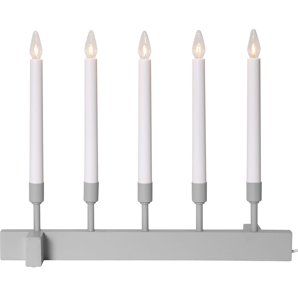 Star Trading Fensterleuchter Vind 5-flammig beige