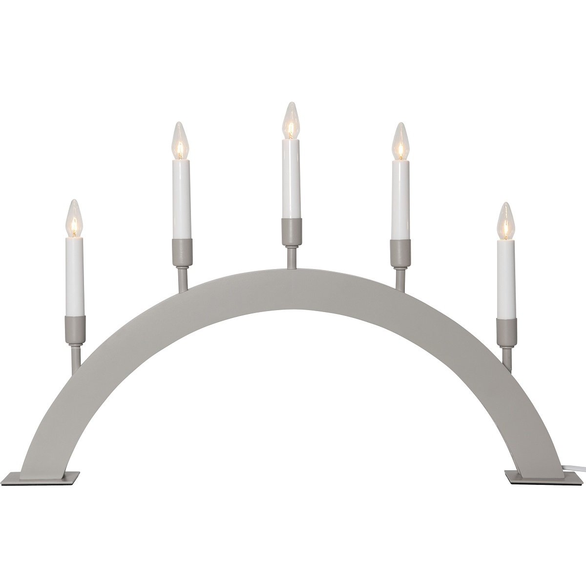 Star Trading Fensterleuchter Vind Bogen 5-flammig beige