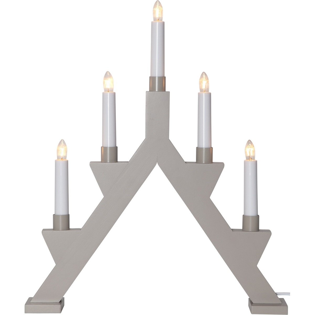 Star Trading Fensterleuchter Zack 243-05 5-flammig beige