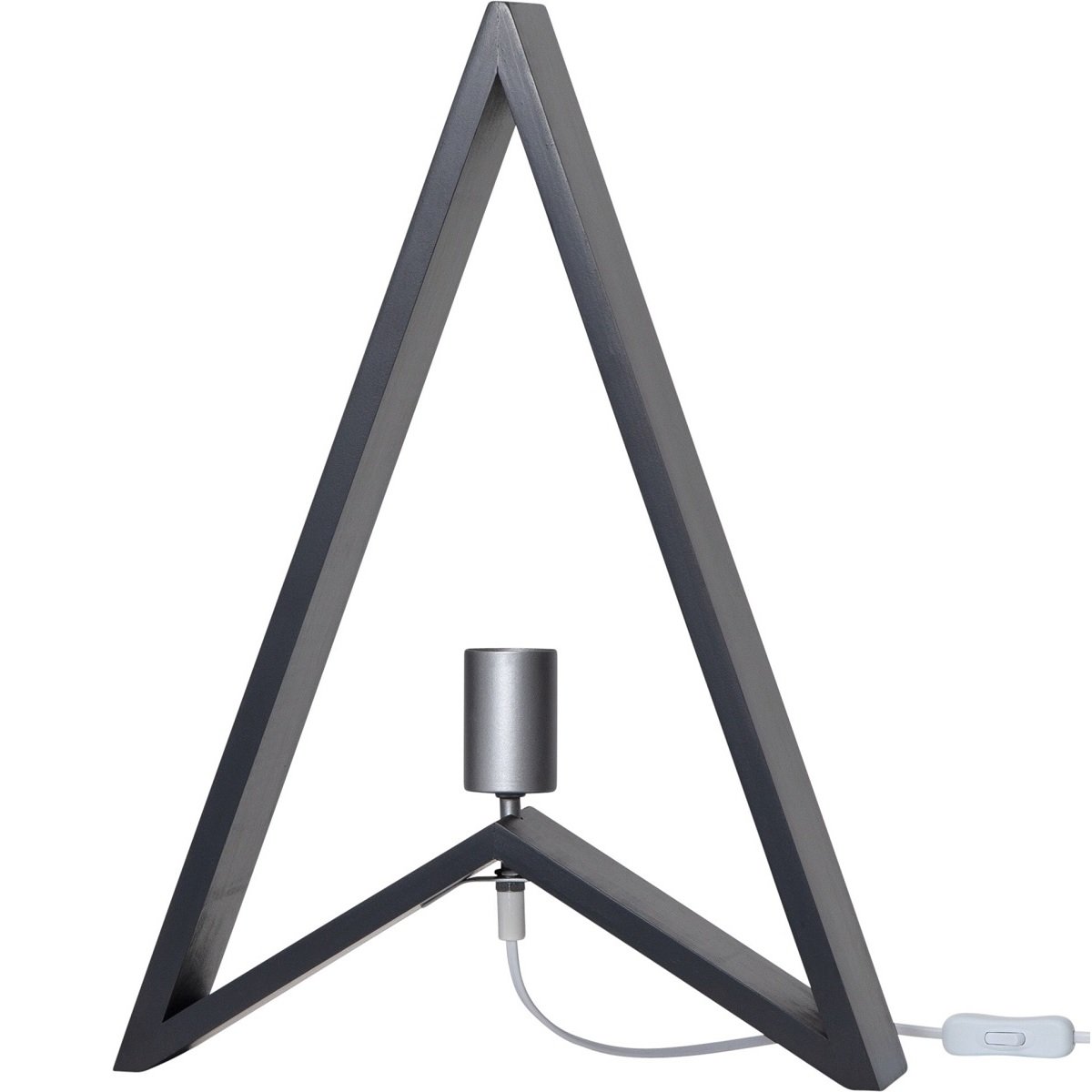Star Trading Holzlampe Kil No. 256-12 dunkelgrau  35x48cm E27 zum Stellen