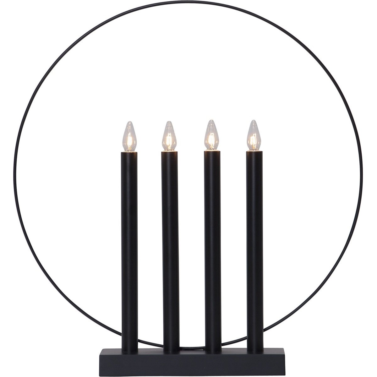 Star Trading Kerzenleuchter Glory No. 644-62 4-flammig schwarz 42x45cm
