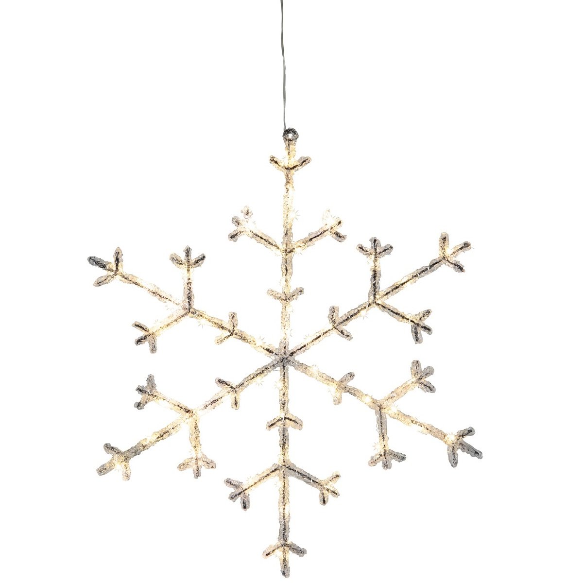 Star Trading LED-Acryl Schneeflocke Icy 582-12 warmwei�