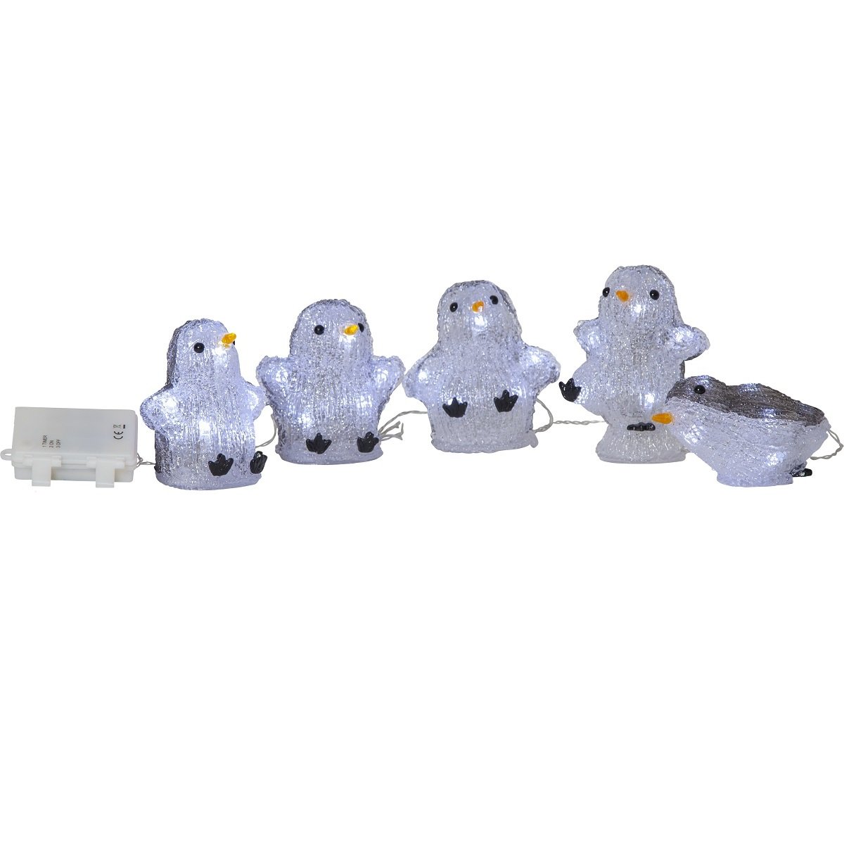 Star Trading LED-Acrylfigur Crystalo 587-21 Pinguine Outdoor