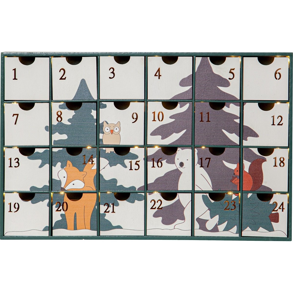Star Trading LED-Adventskalender Forest Friends 271-86 warmwei� batteriebetrieben