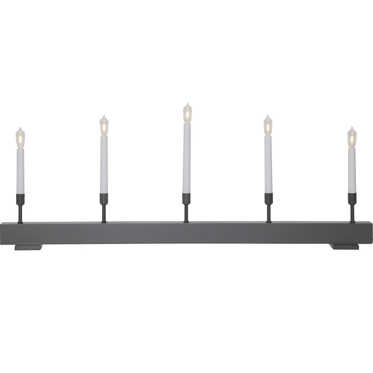 Star Trading LED-Fensterleuchter Storm No. 644-56 5-flammig grau 89x35cm