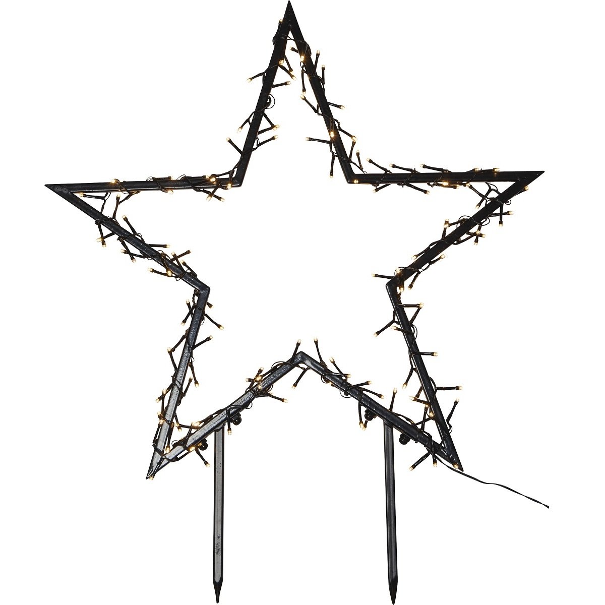Star Trading LED-Lichterstern Spiky No. 475-12 60x73cm warmwei� Timer outdoor