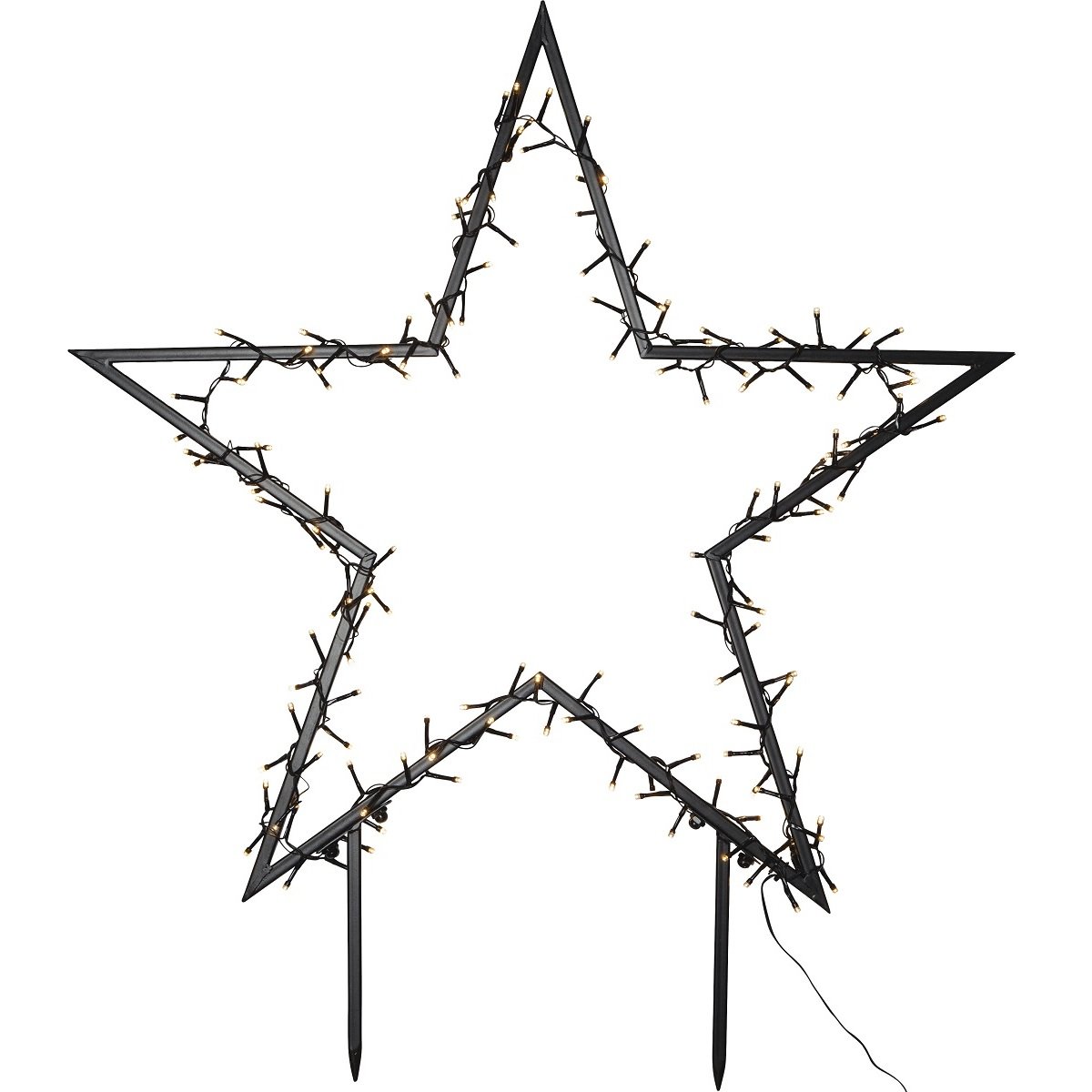 Star Trading LED-Lichterstern Spiky No. 475-13 80x90cm warmwei� Timer outdoor