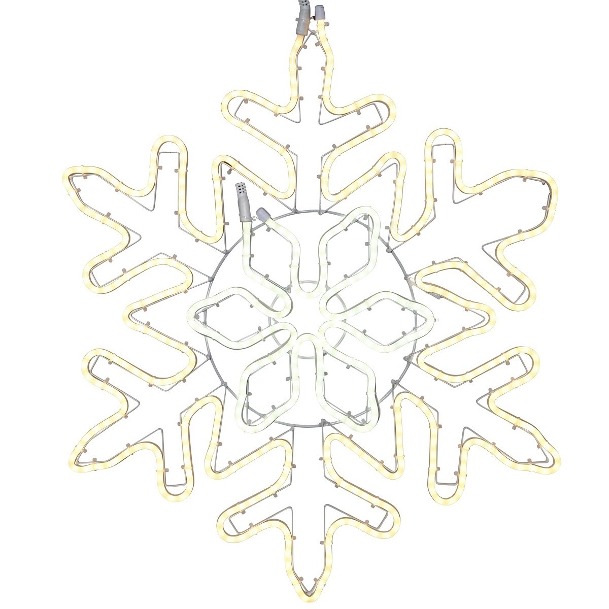 Star Trading LED-Silhouette Neoled Schneeflocke No. 807-26 Outdoor 