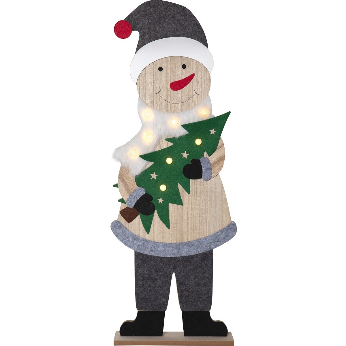 Star Trading LED-Tischdeko Billy 272-08 Schneemann mit Tanne warmwei� batteriebetrieben