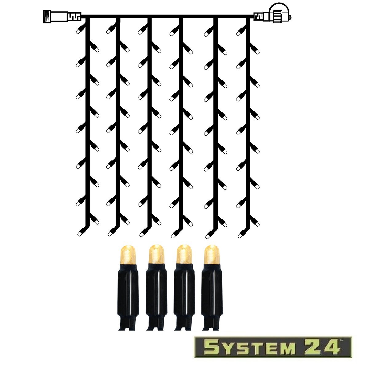 System 24 LED CURTAIN 49 LED - Extra 1 m x 1 m