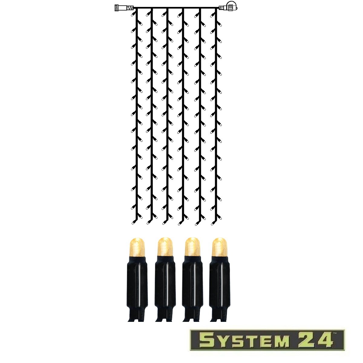 System 24 LED-Curtain 98 LED - Extra 1 m x 2 m