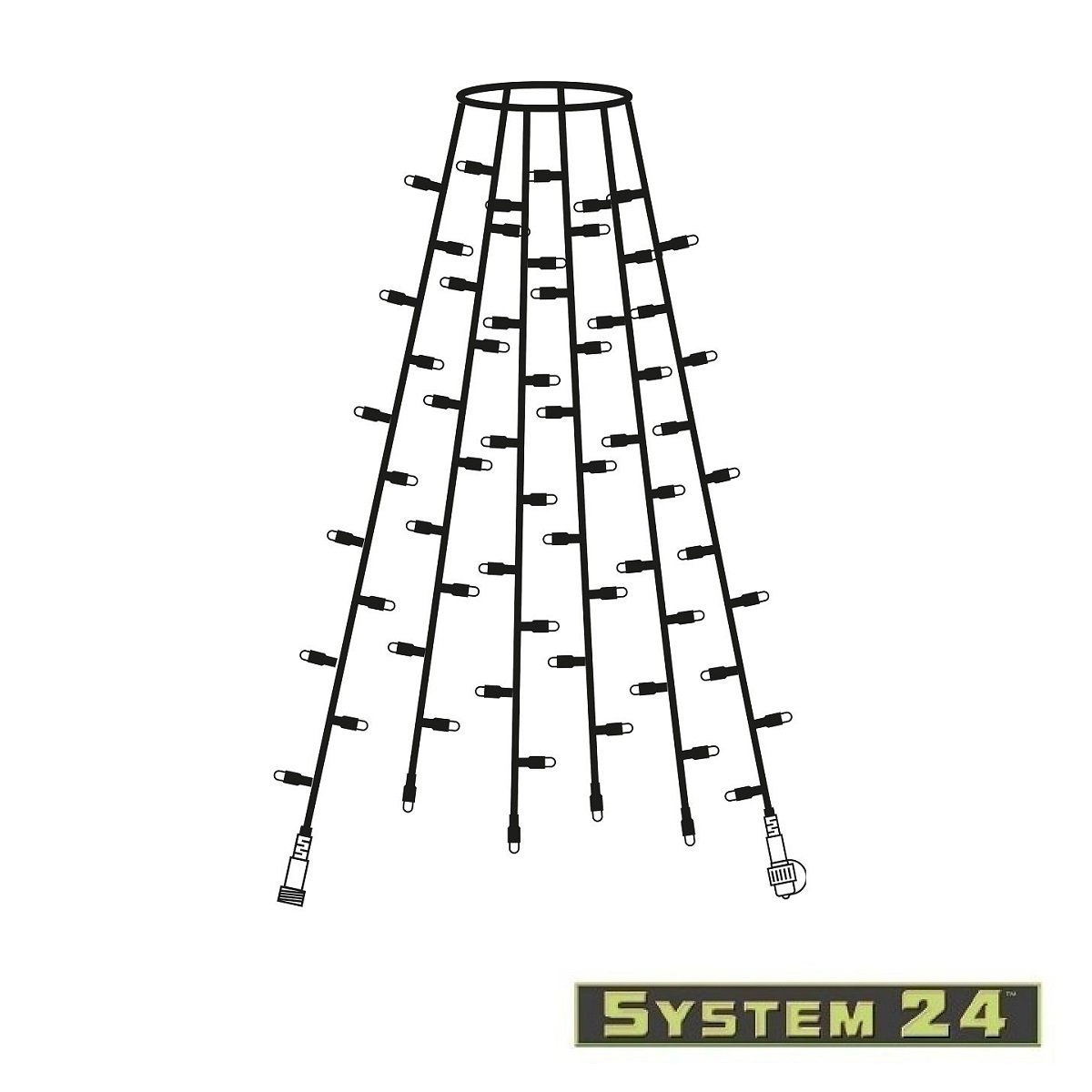 System 24 LED-Lichterkette Light Chain 84 LED Extra Nr. 491-71