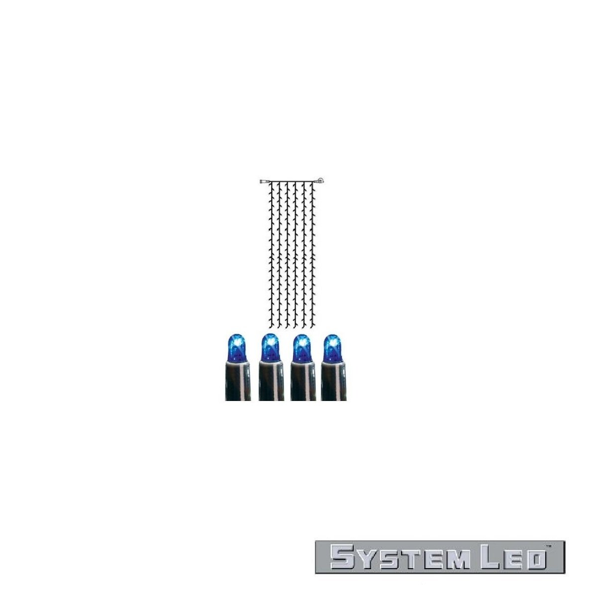 System LED Curtain-Extra 204-teilig 1 m x 4  m