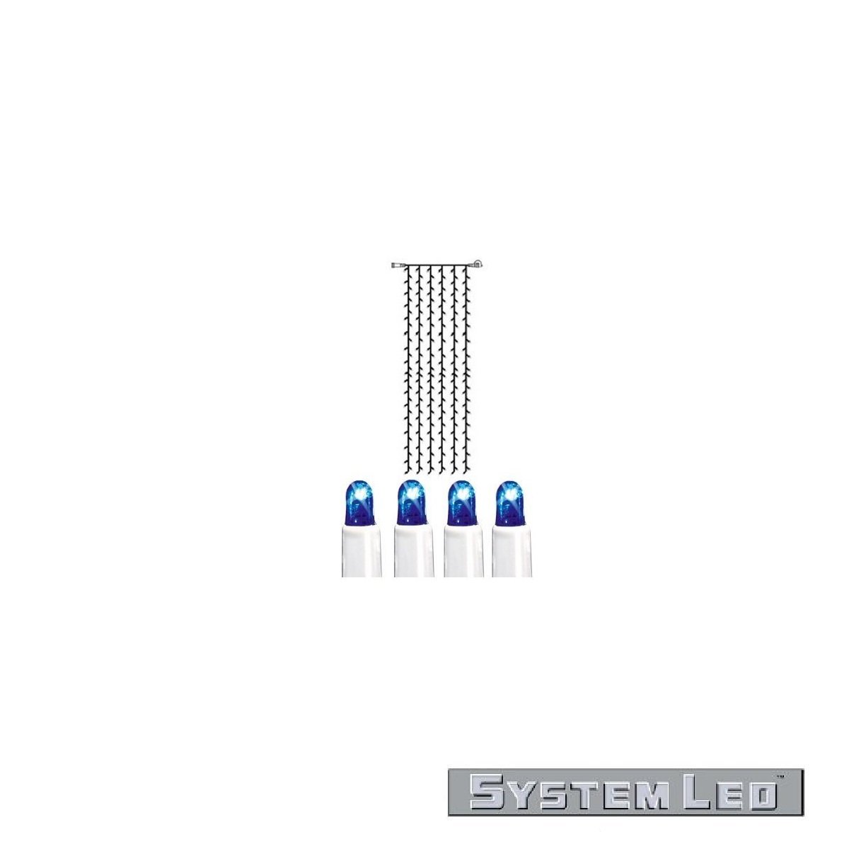 System LED Curtain-Extra 204-teilig 1 m x 4 m